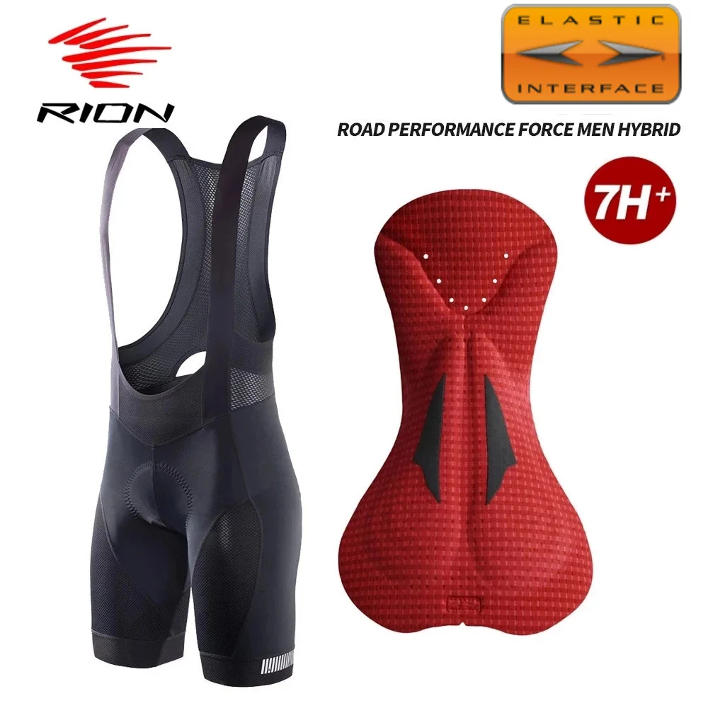 RION-pantalones cortos de ciclismo para hombre, ropa de ciclismo con almohadilla 3D, distancia Extra