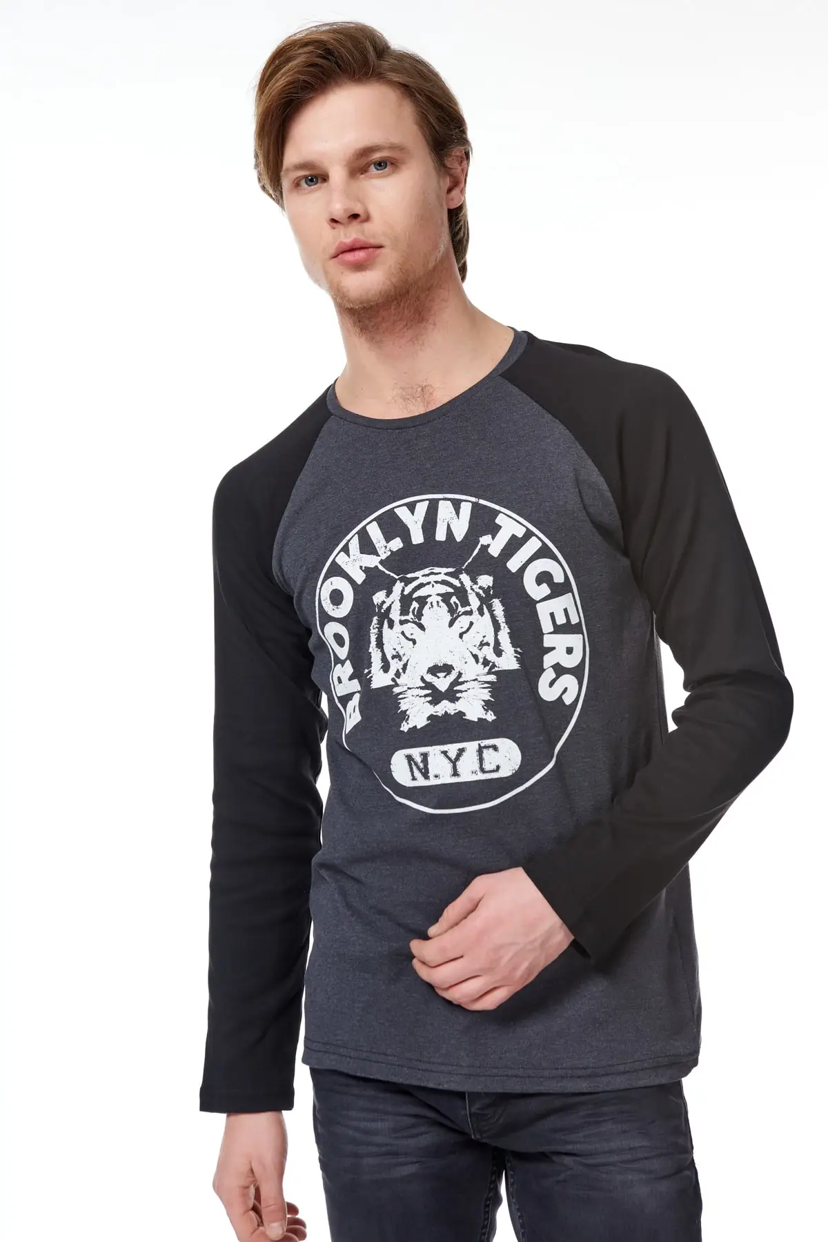 Мужская футболка с длинным рукавом Trendyol TMNSS20TS0014 | одежда