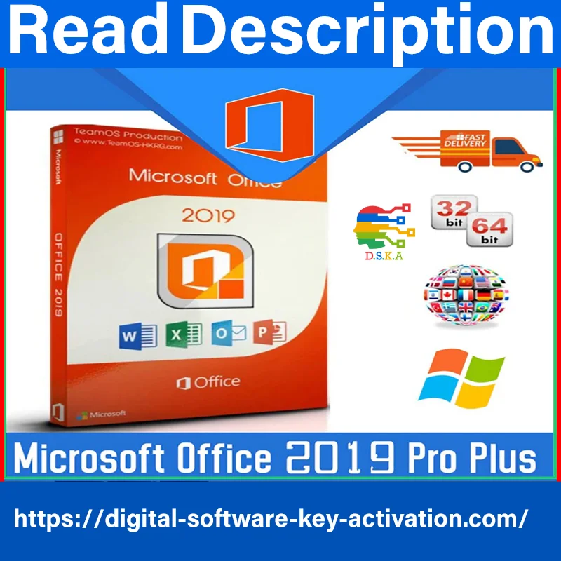 

{Microsoft®Offic 2019 Professional Plus Vollversion✔️Pro✔️Key✔️32/64 MS✔ }