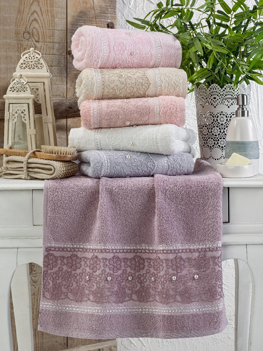 

Organic Cotton %100 Home Supplies Soft Face/Hand Towel Thick Absorbent Cloth Dishcloths Hanging Cloth Home Accessories 50*90cm