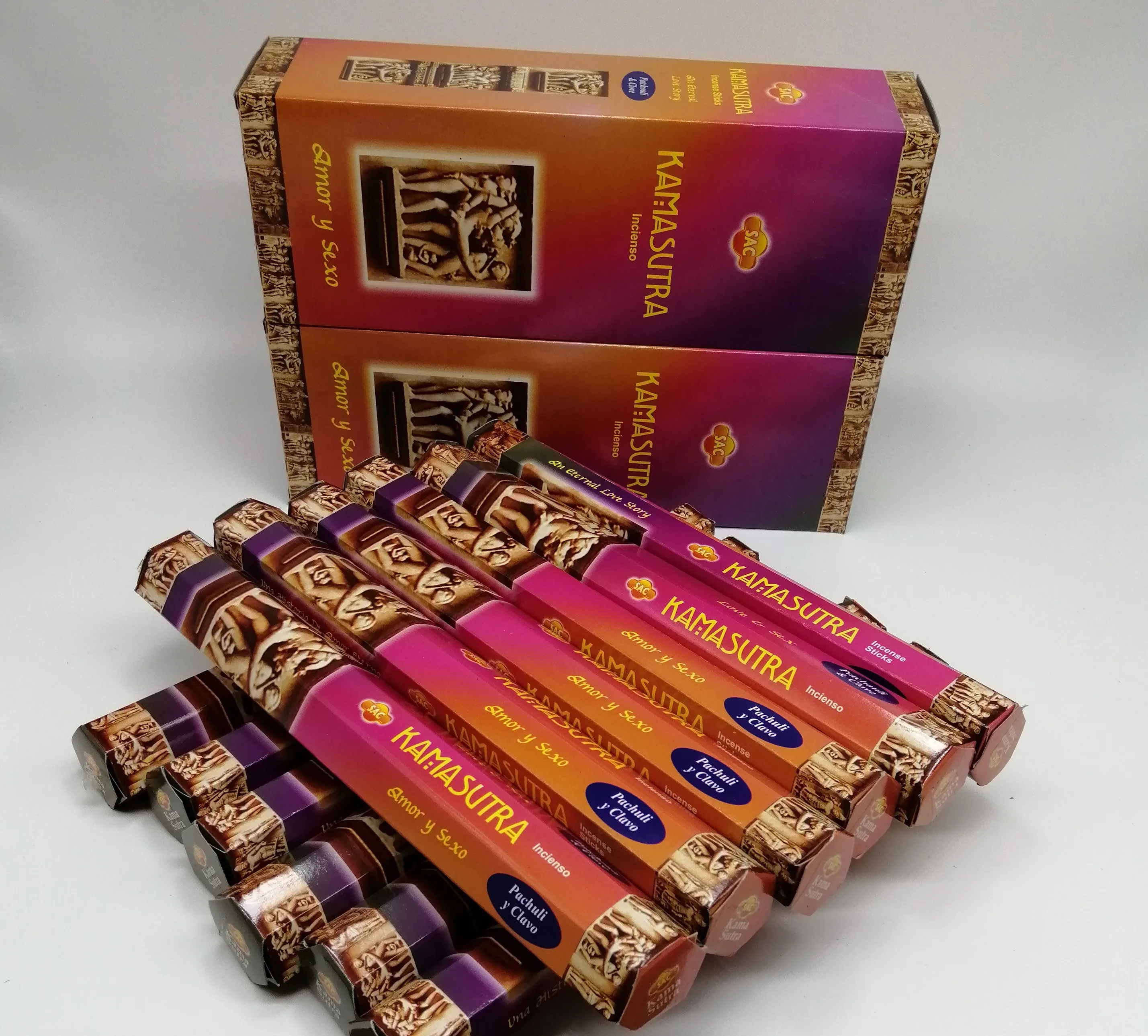 Благовония KAMASUTRA DE SAC, 2 коробки по 6 коробок (всего 240 гр)