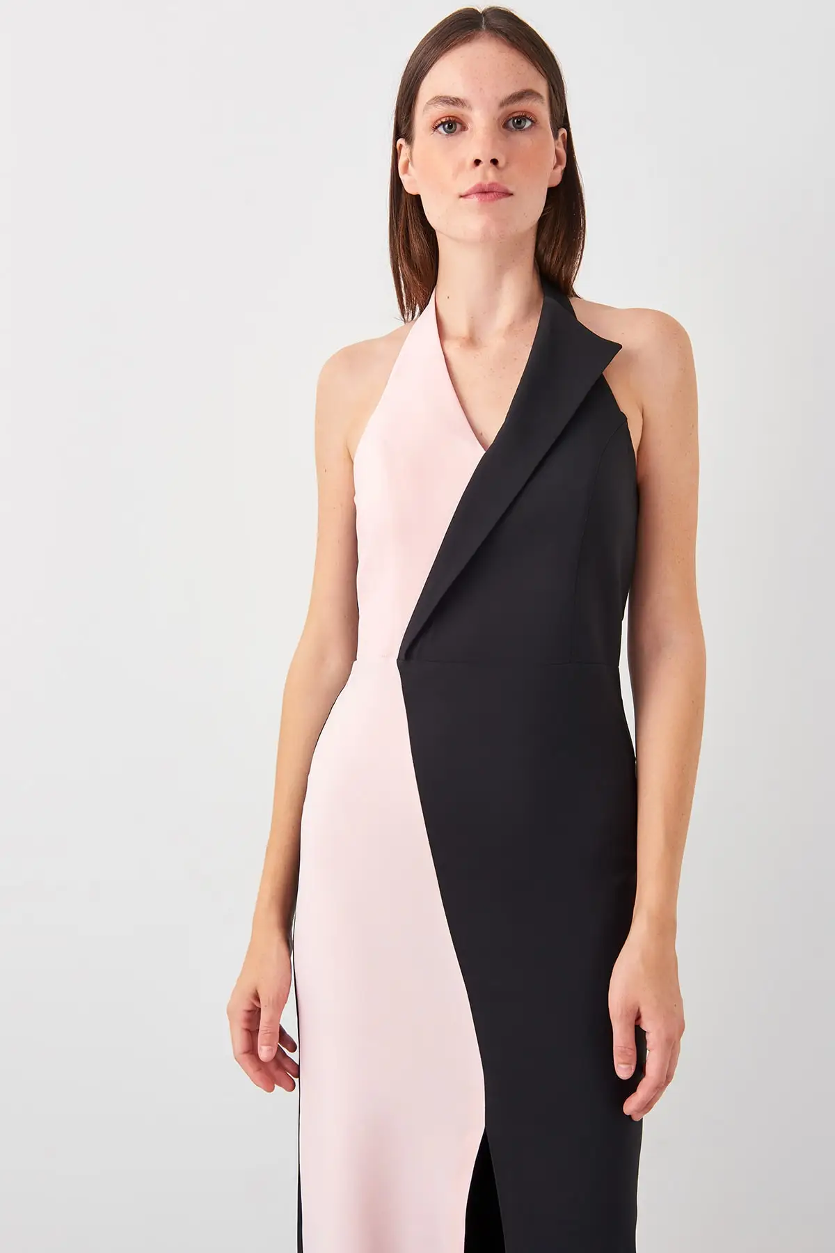 Trendyol с цветными блоками вечернее платье TPRSS19AE0029 | Свадьбы и торжества