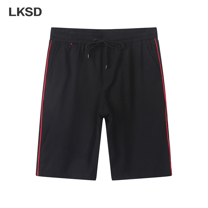 

LKSD летняя новая мужская одежда Спортивные Повседневные женские шорты модные с эластичным поясом длиной до колена Мужские штаны для бега ...