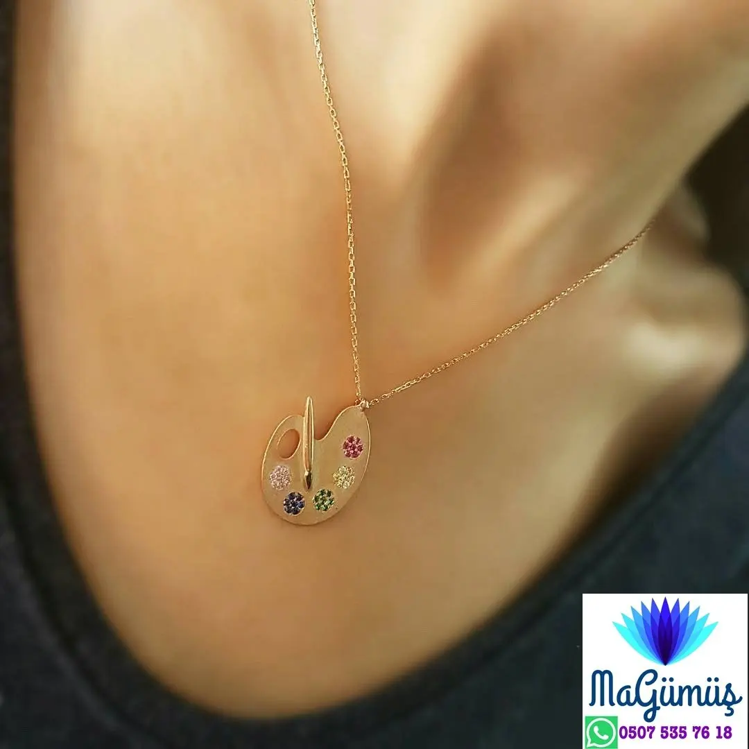 

Новое ожерелье с серебряными поддонами