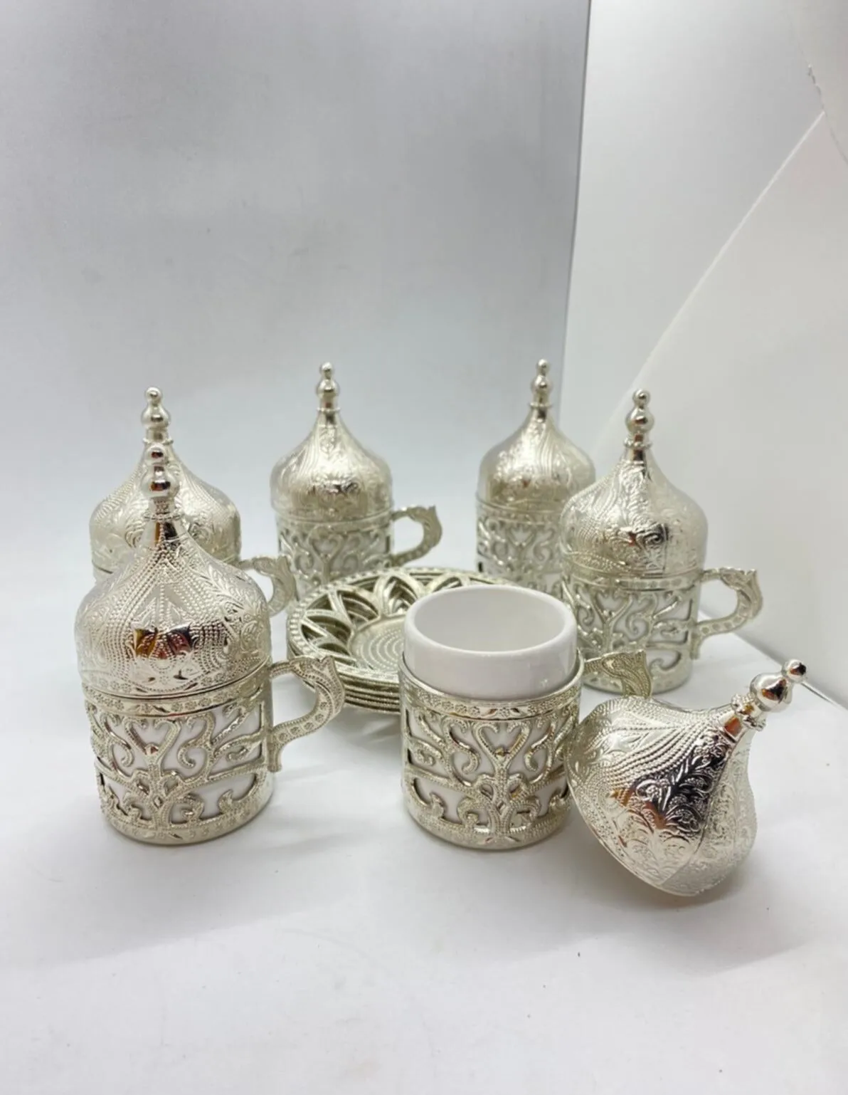 Аутентичный турецкий набор из 2 предметов сервировка греческого арабского кофе