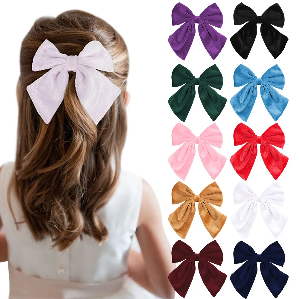

Bowknot Infant Silk Child Hair Band Bow knot Crown Headdress Baby Girl Mesh Elastic Headband Turban Hair Accessories