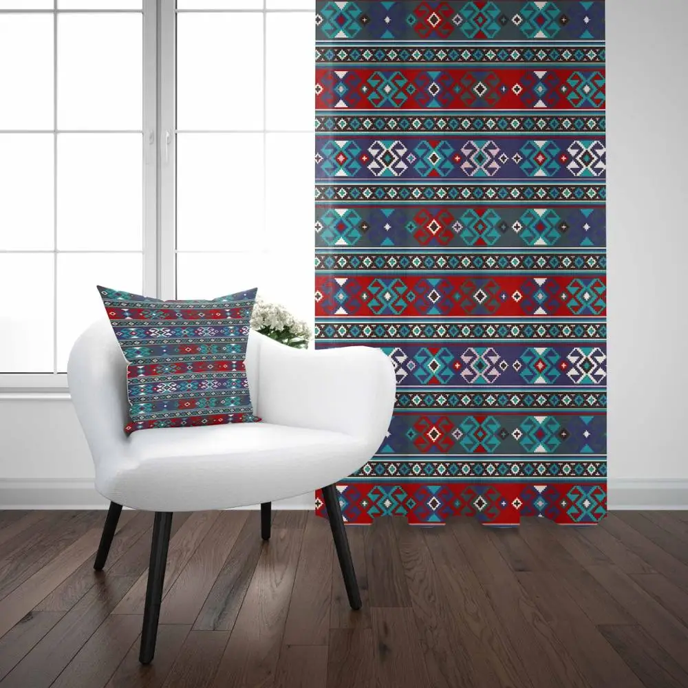 Еще зеленого и красного цвета Аутентичные турецкий османский Винтаж 3D принт