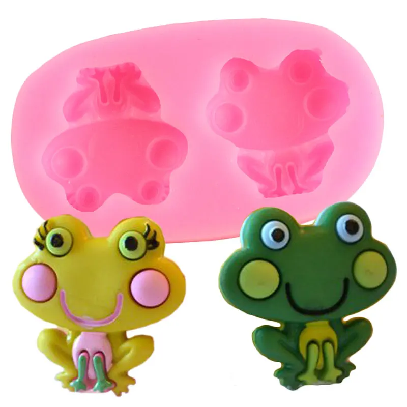 Две лягушки бордюр для торта силиконовые инструменты украшения тортов форма