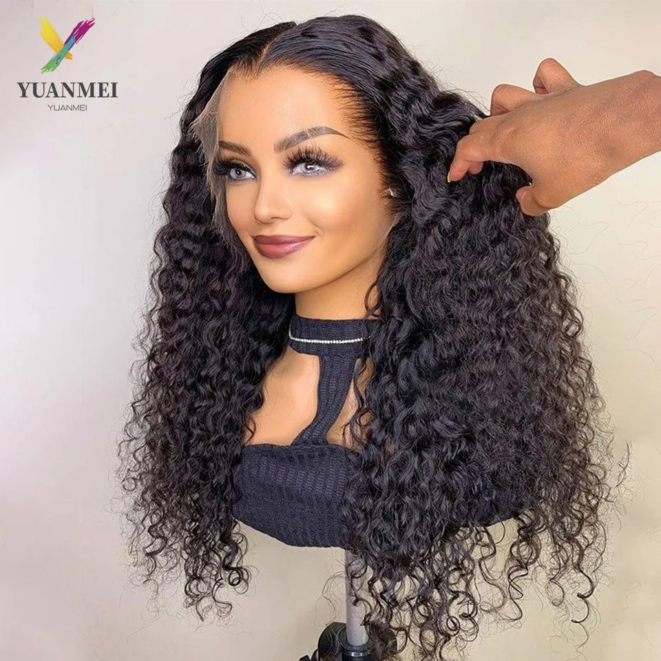 250 Density Kinky Curly 13X4 Lace Frontal Human Hair Wigs For Women Brazilian Curly Hair Lace Closure Wig 30 inch Lace Front Wig