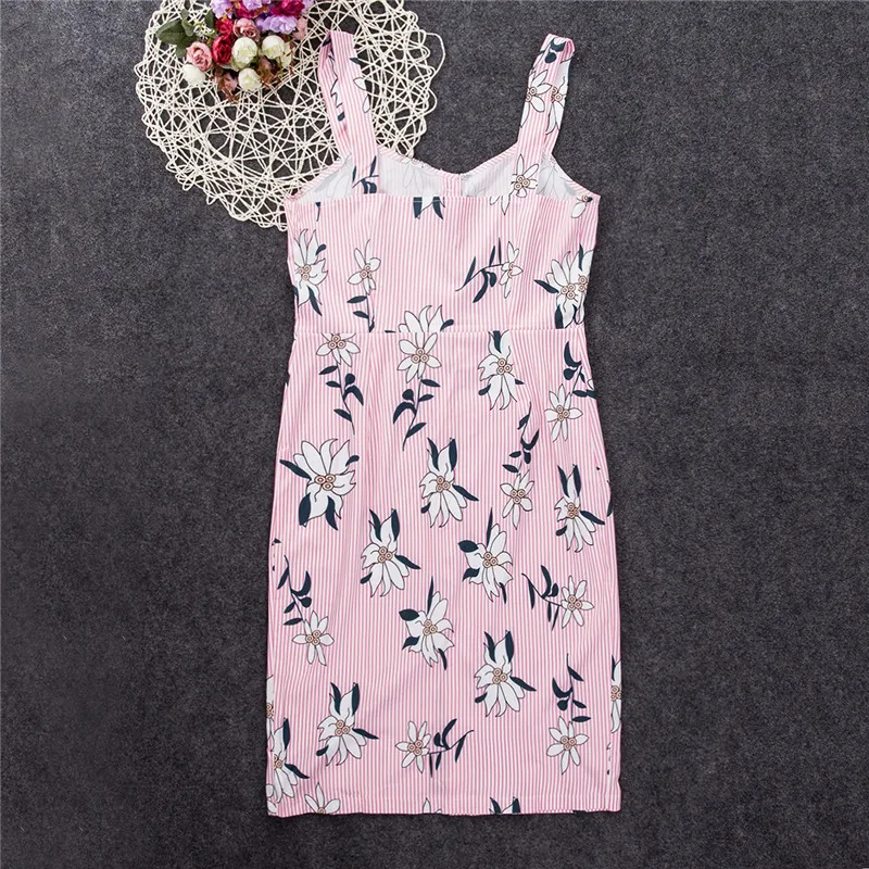 Женское облегающее платье с цветочным рисунком элегантное модное вечернее