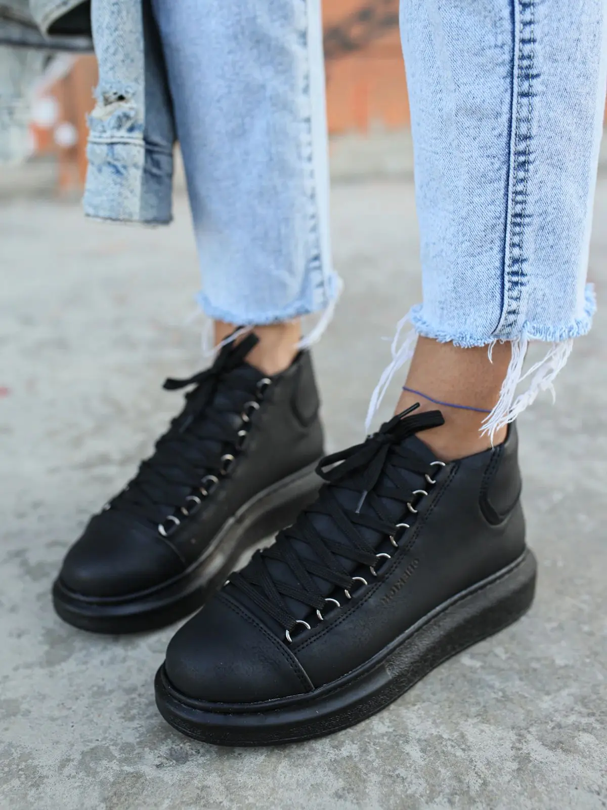 Chekich Черный цвет на шнуровке Темно-черная подошва Женская обувь для девочек Экологичная веганская Высококачественная искусственная кожа Мода Без запаха Легкая ортопедическая одежда Повседневная классика CH258