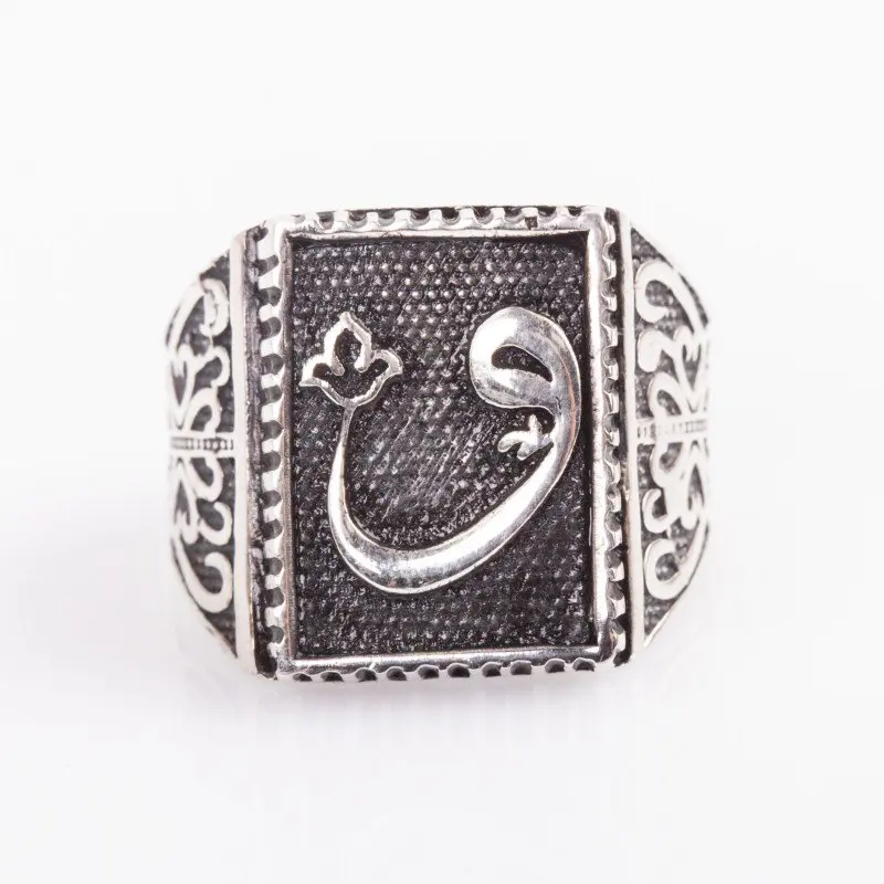

925 Sterling Laleli Vav Silver Ring Fashion Turkish Premium Quality Handmade Jawelery