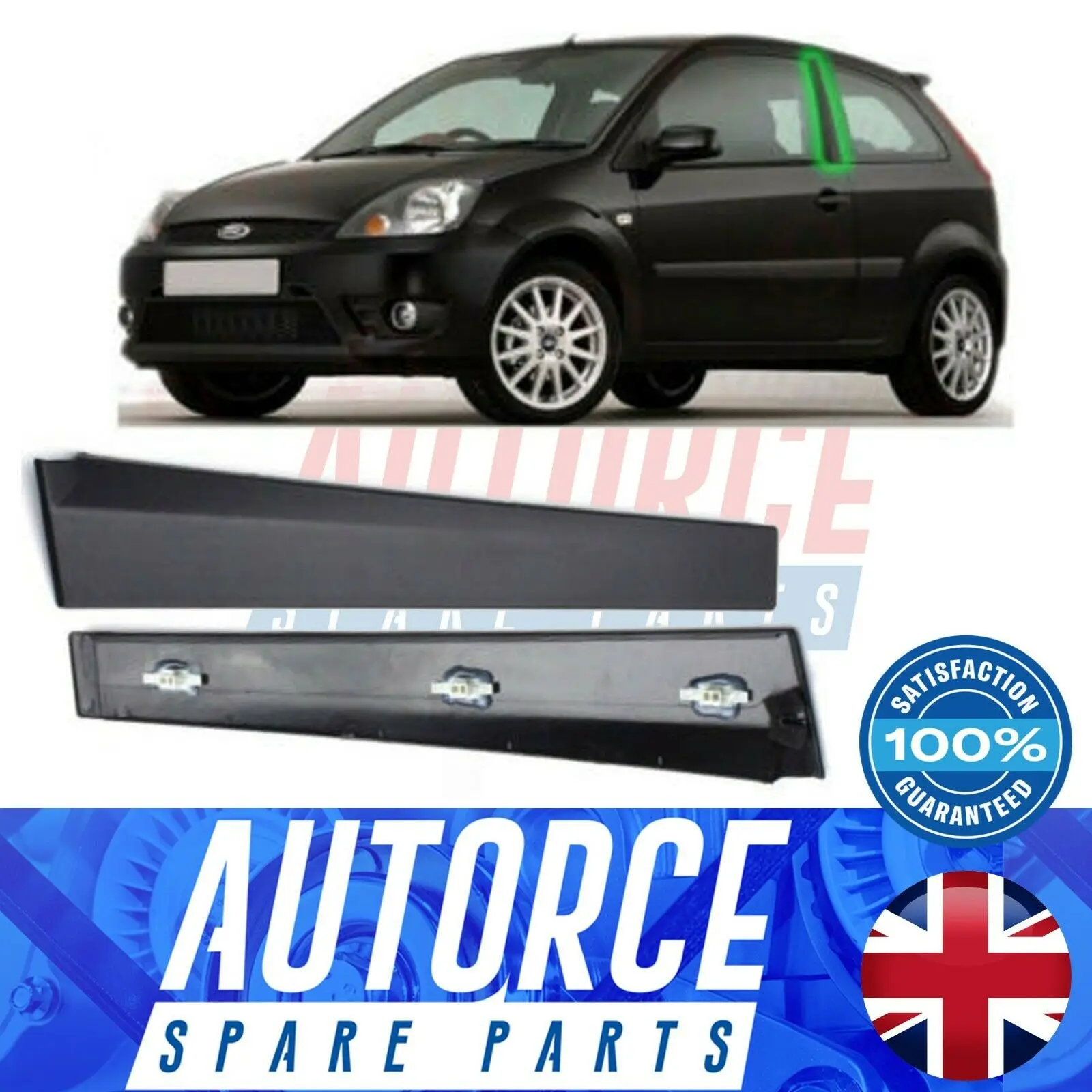 

Для FORD FIESTA MK5 для передней левой двери, пластиковая отделочная панель для литья, 4/5 дверей