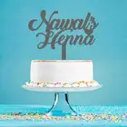 Персонализированный Топпер для торта для мальчишника, на день хны навала, для девивечерние, украшение для торта