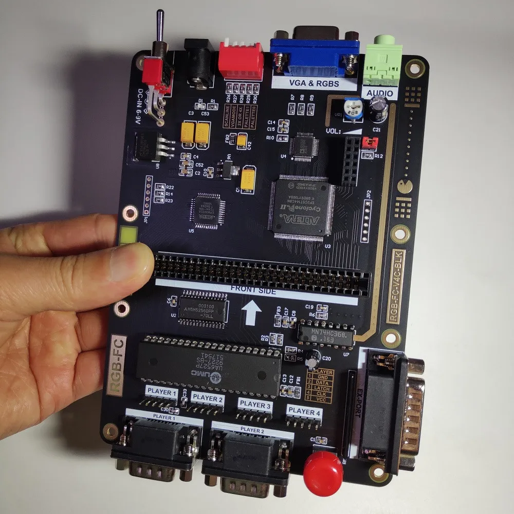 RGB-FC V4C C-BOX RGB FC консоль MAGIC Family компьютерное устройство работает с SNK D15P Joypad SFC