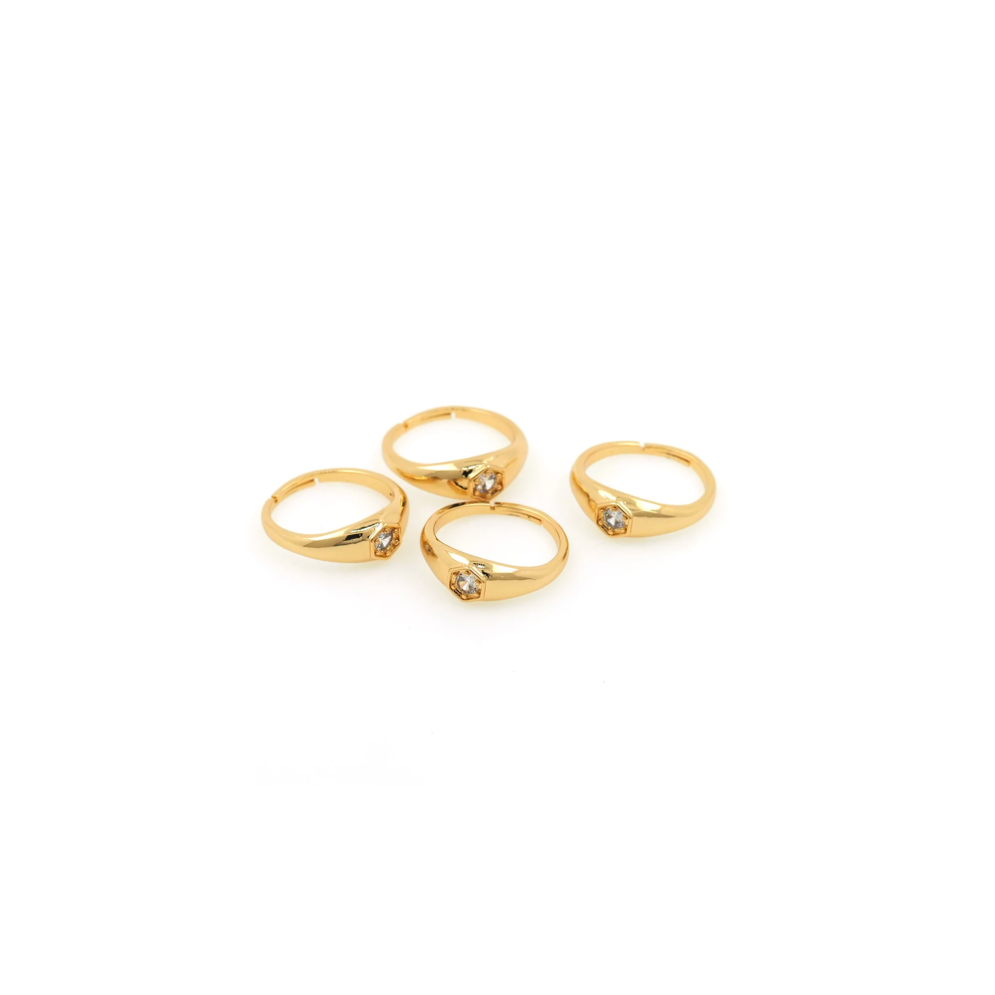 

Rings Micro Set Solitaire Zircon Rings For Feminine Glamour Jewelry Gifts Fashion Opening Adjustable Ring Jewelry