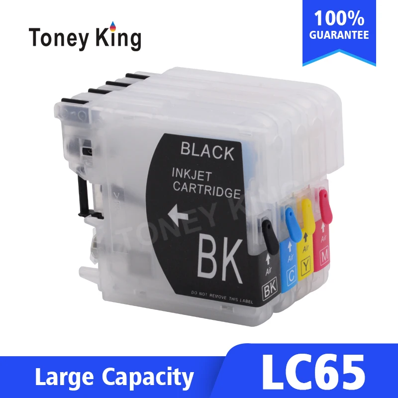 Toney universal (король перезаправляемый картридж LC65 XL для Brother LC 16 38 61 67 980 990 1100 65 5490CW 5890CN