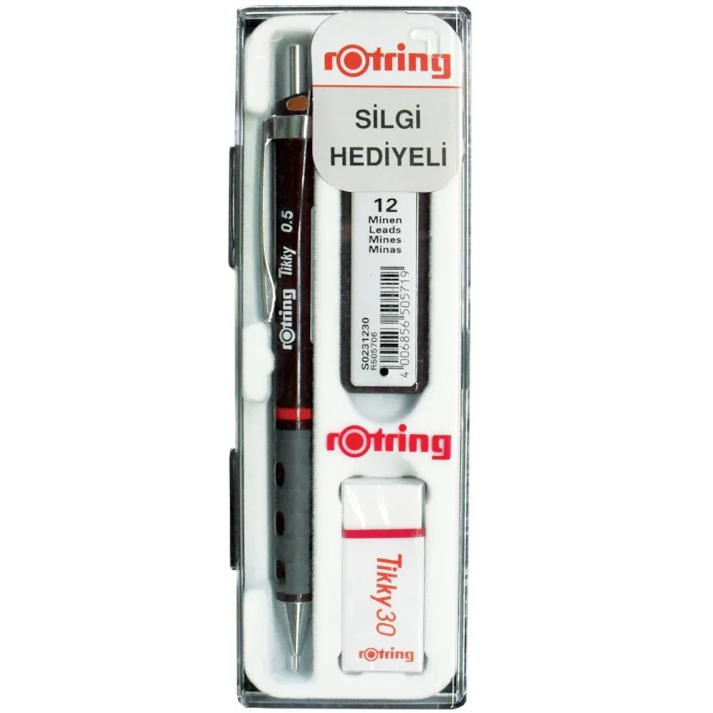 

Rotring Tikky School Set Versatile Set with Nib + Eraser Gift
