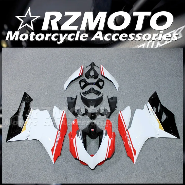 

Injection New ABS Motorcycle Fairings Kit Fit for Ducati 899 1199 Panigale 2012 2013 2014 12 13 14 Bodywork set Red white