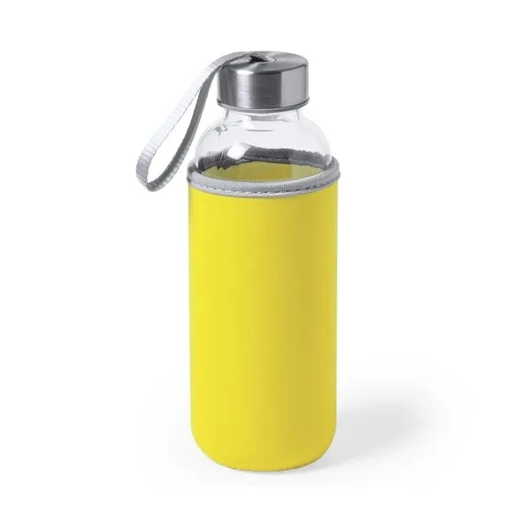 Стеклянная бутылка с неопреновой крышкой (420 мл) 145513|Спортивные бутылки| |