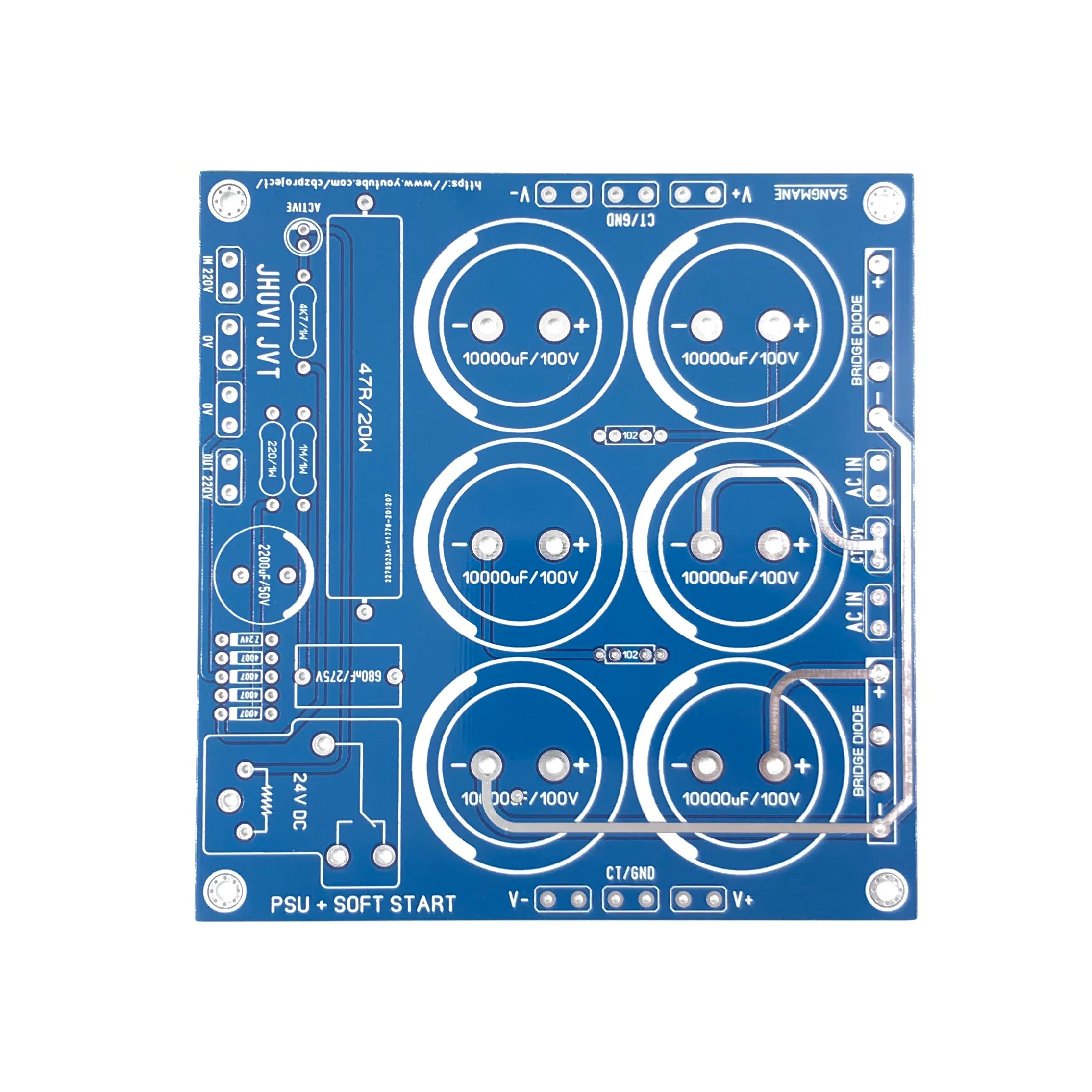 Плата питания с плавным стартом печатная плата для усилителя звука высокой