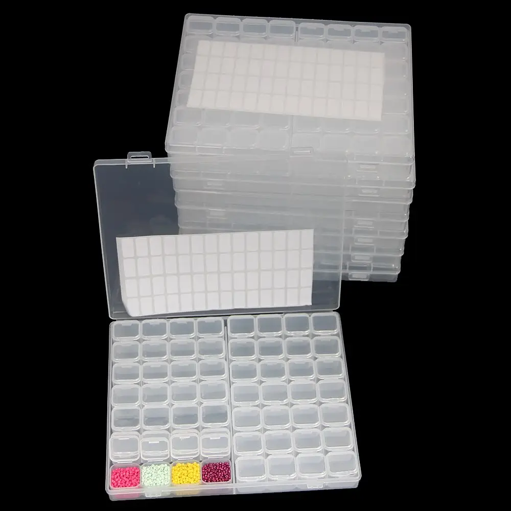 

Disney 56Grids Diamond Painting Storage Box Container Organizer Nail Art Rhinestone Mosaic Bead Embroidery Accessories Tools