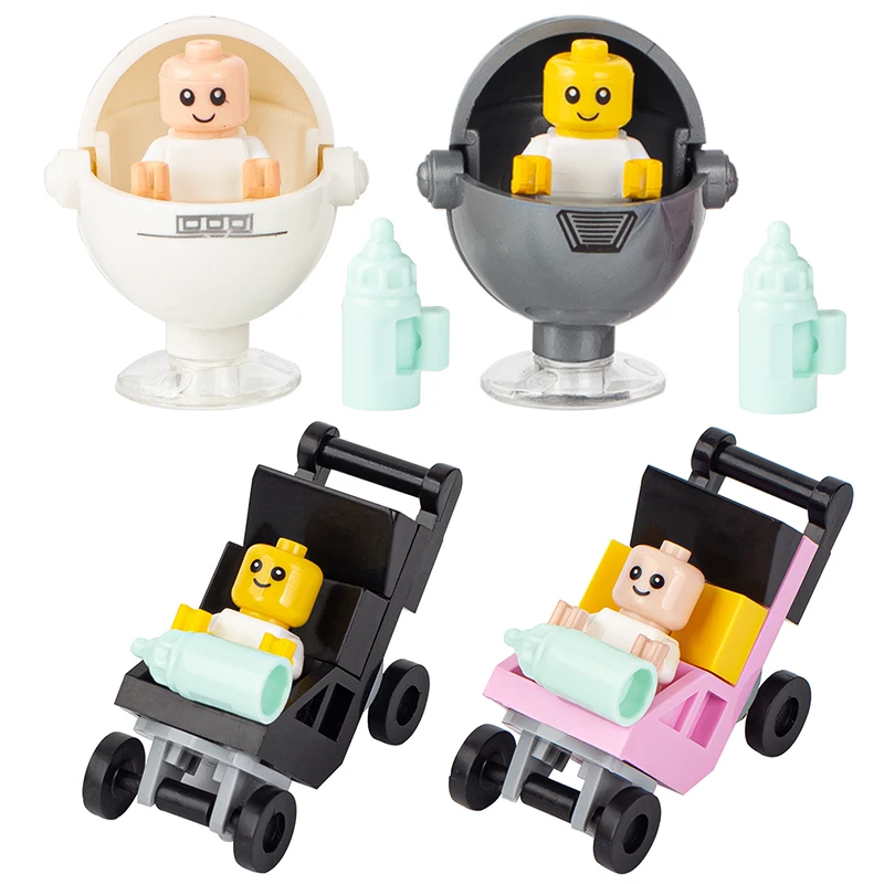 Совместимые городские МОК конструкторы кирпичи детали наборы мебели игрушки для детей друзей детская коляска бутылочки подарки.