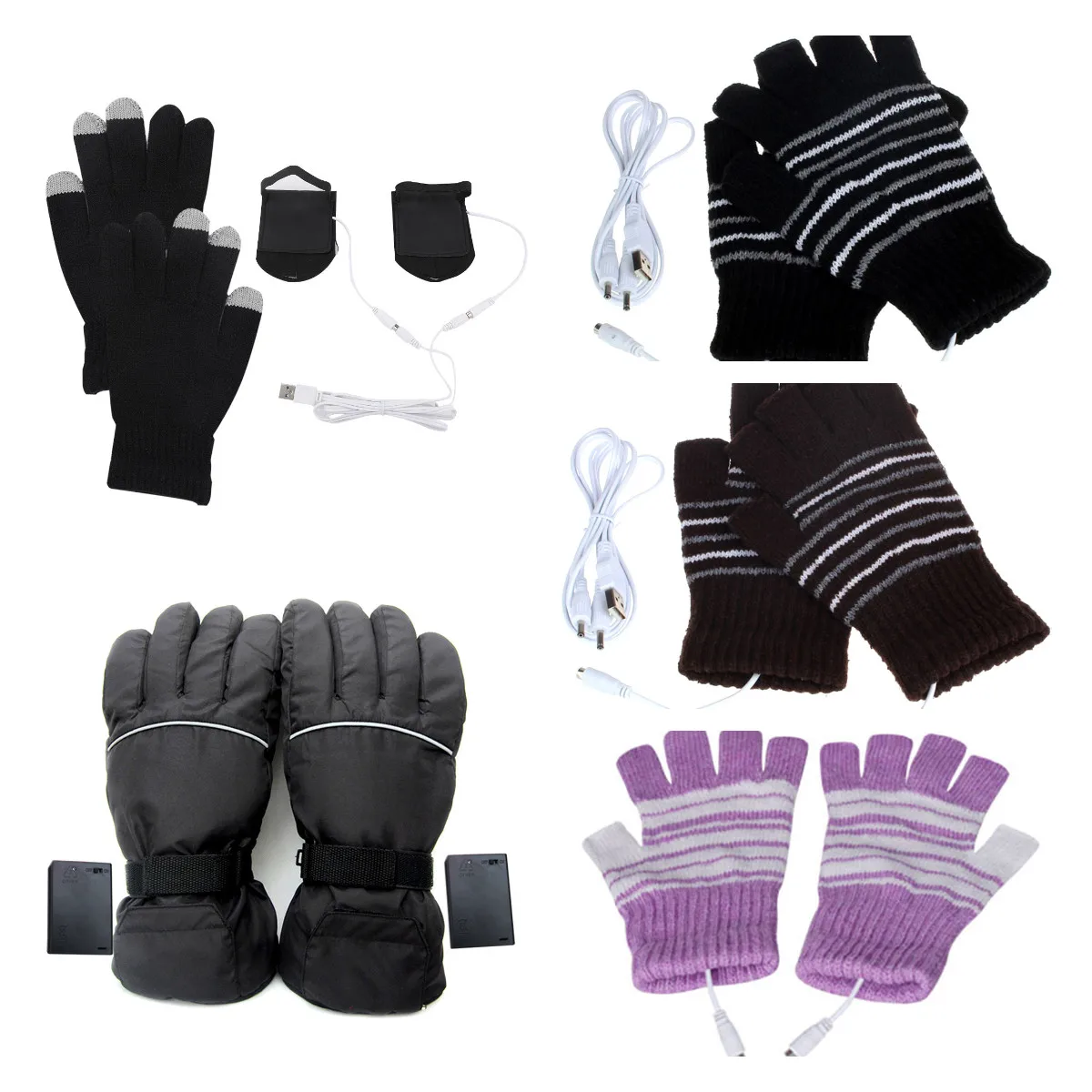 Унисекс перчатки без пальцев для женщин компьютерная грелка рук зимняя холодная