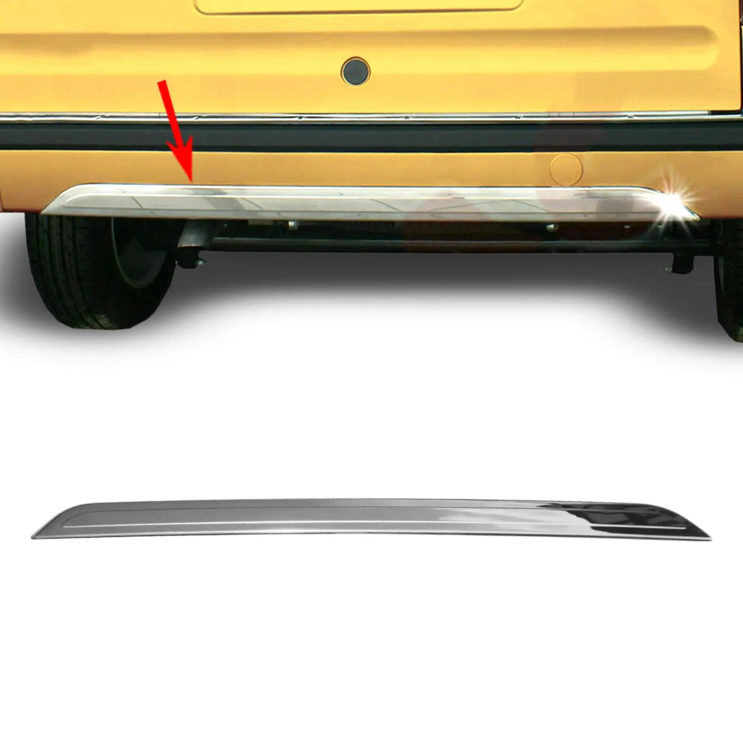 

Ford Connect Chrome Rear Bumper Molding Stainless Steel (2009-2014)
