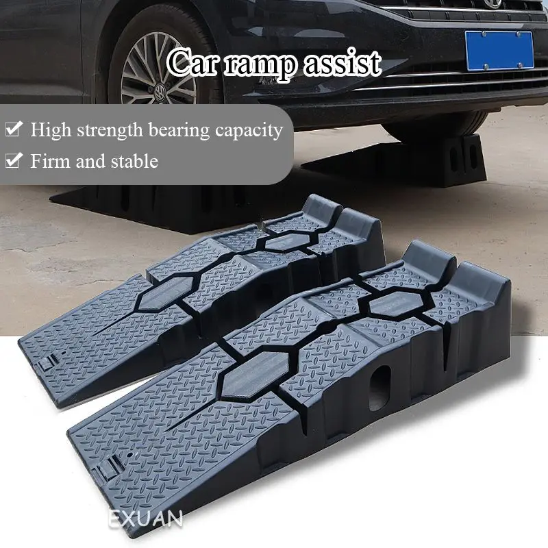 

Car maintenance bracket anti-skid plastic car suv repair tool durable and strong slope ladder change oil gear box oil ramp
