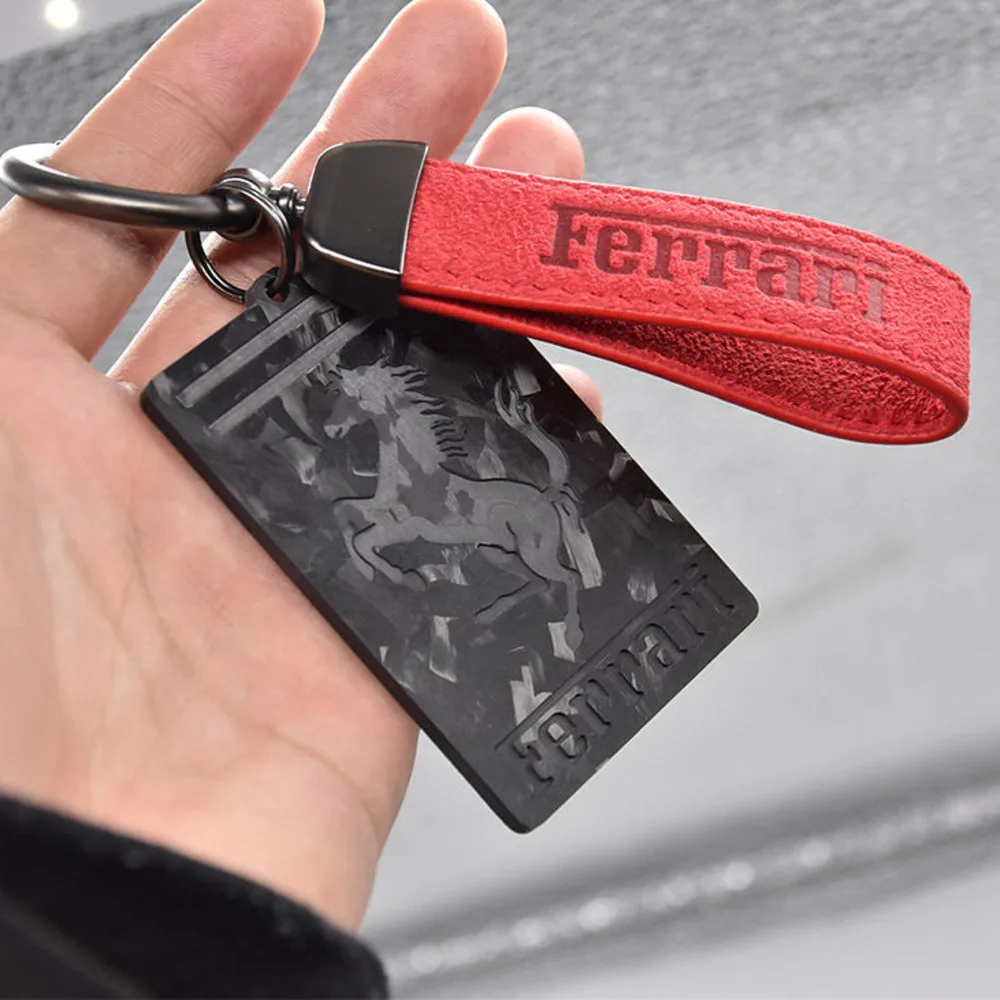 Высококачественные автозапчасти для брелоков с вышивкой Ferrari цепочки