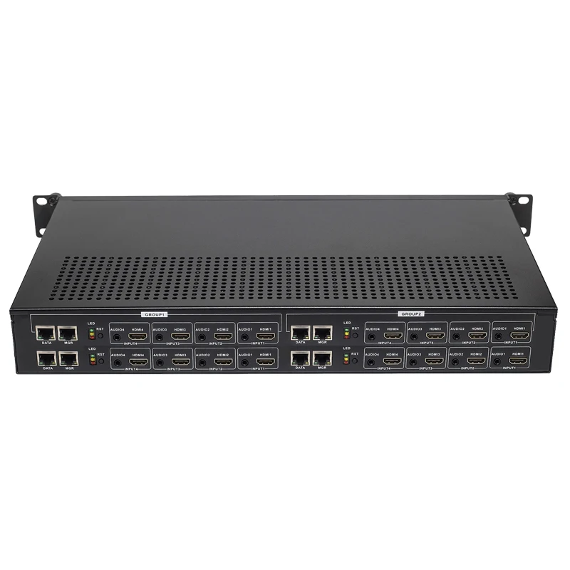 Видеокодер HWCODEC 1U H.264 H.265 16 каналов HDMI выход 1080P IPTV совместимый с ONVIF RTSP RTMP RTMPS SRT HTTP