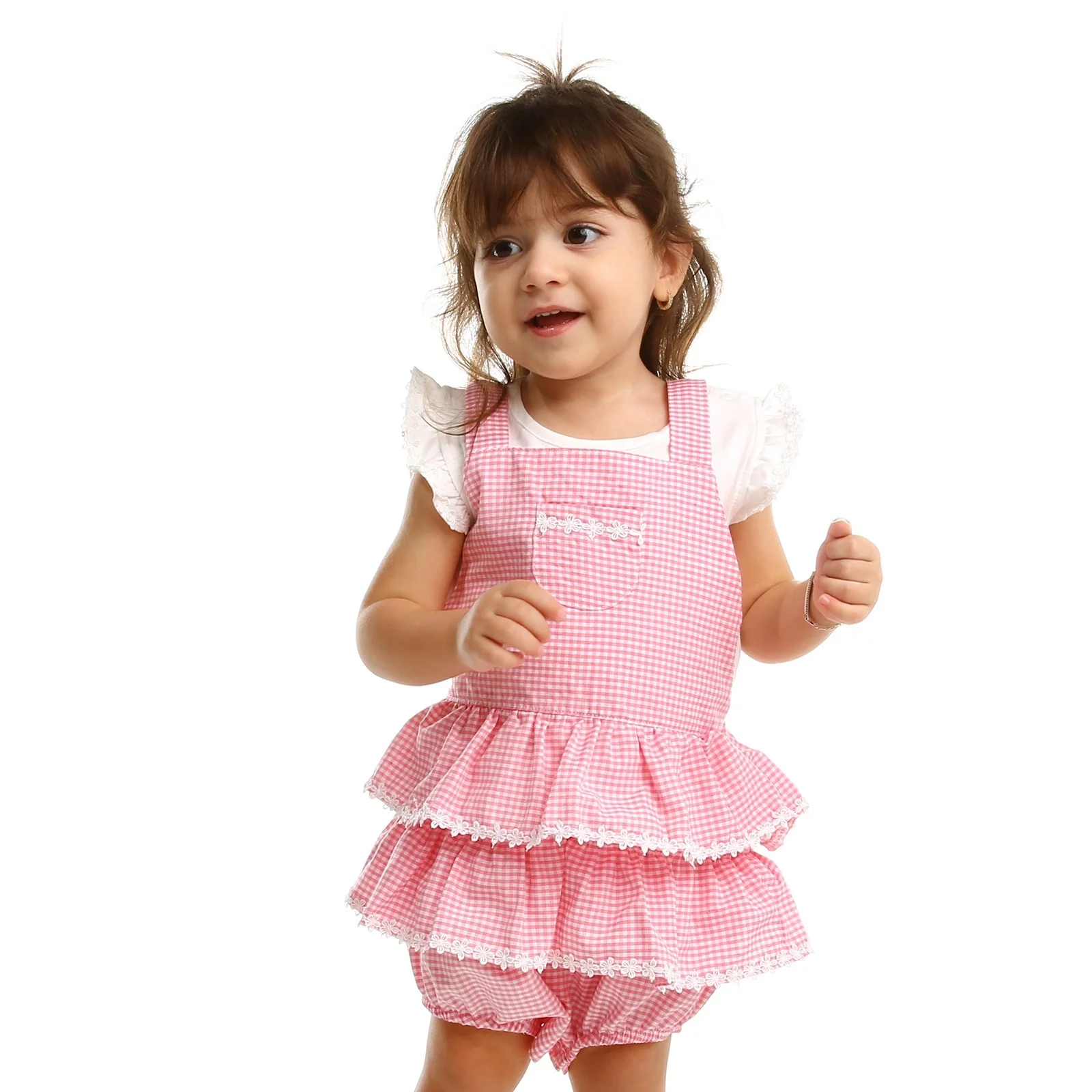 Летние комбинезоны с короткими рукавами для маленьких девочек ebek Bestido| |