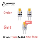 (Заказ 2 и получите 1 бесплатно) сверхъяркая люстра G4 1,2 Вт силикагель 12 В Cob светильник Па