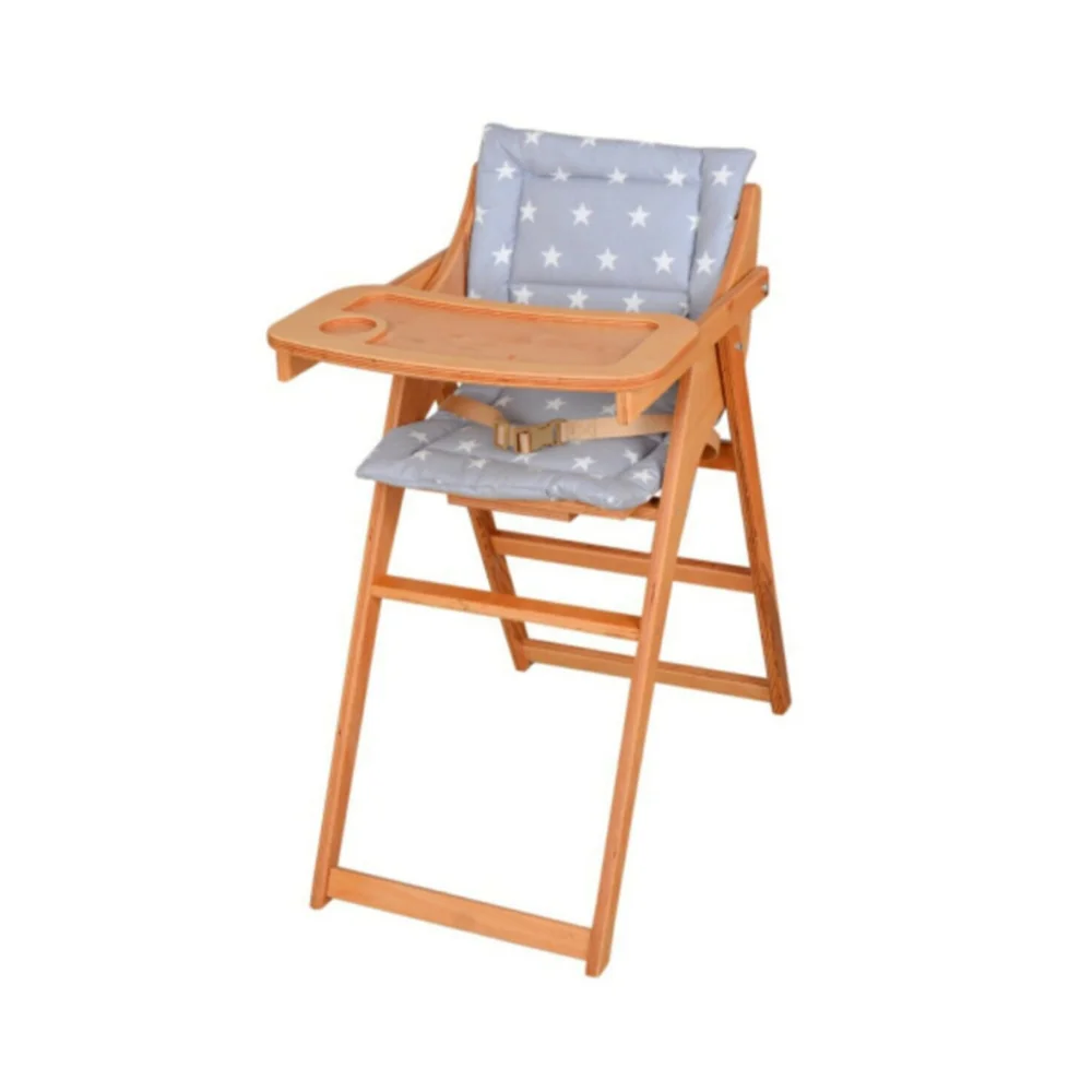 Natural Wood Foldable Baby Feeding Chair And High chair With Cushion Multiuse Children Toddler Portable Seat Baby Kitchen Dining Furniture Baby Care Accessories Newborn Healthcare Boys Girls Mother Mommy Maternity 6 12