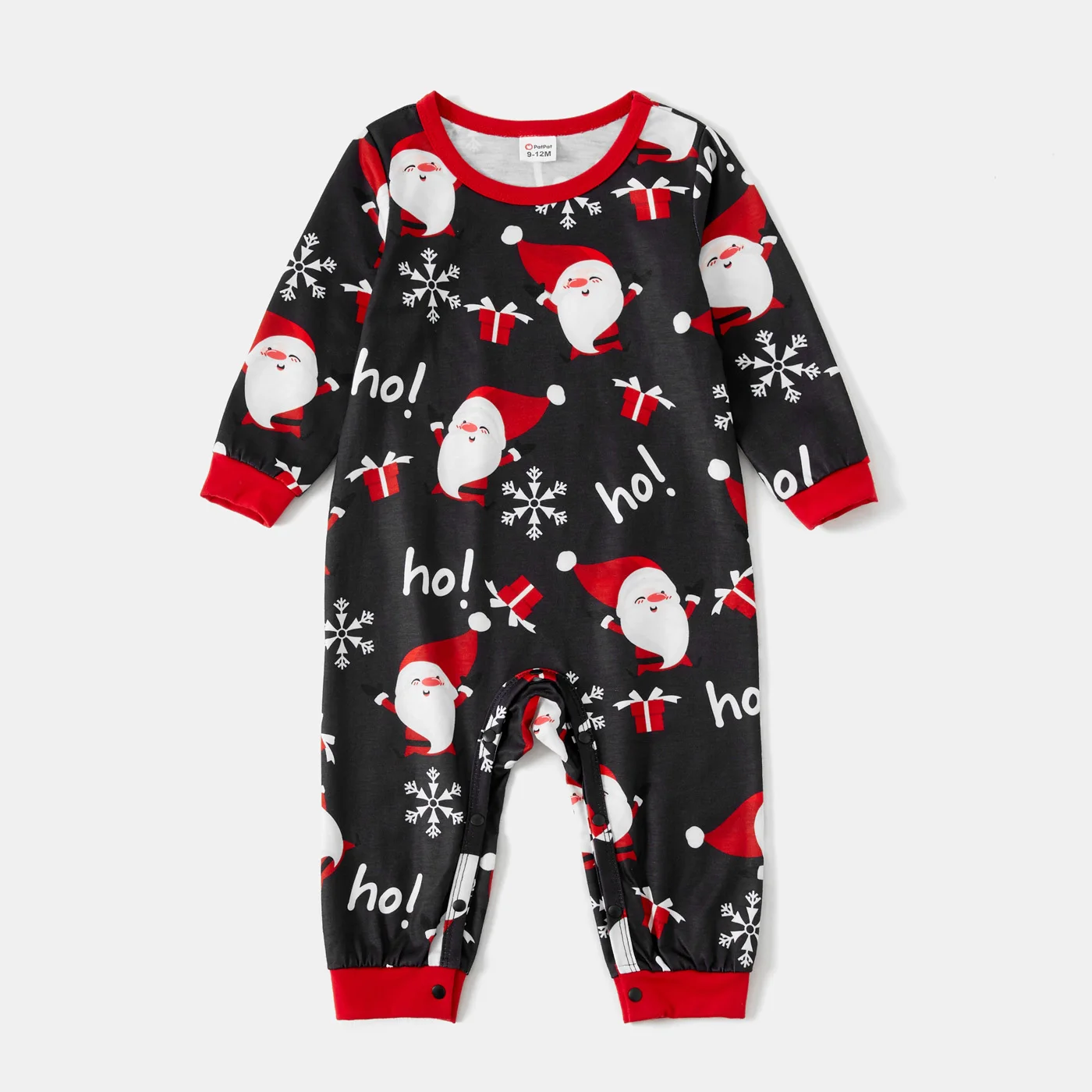 Пижамный комплект с длинным рукавом принтом Санты | Мать и ребенок