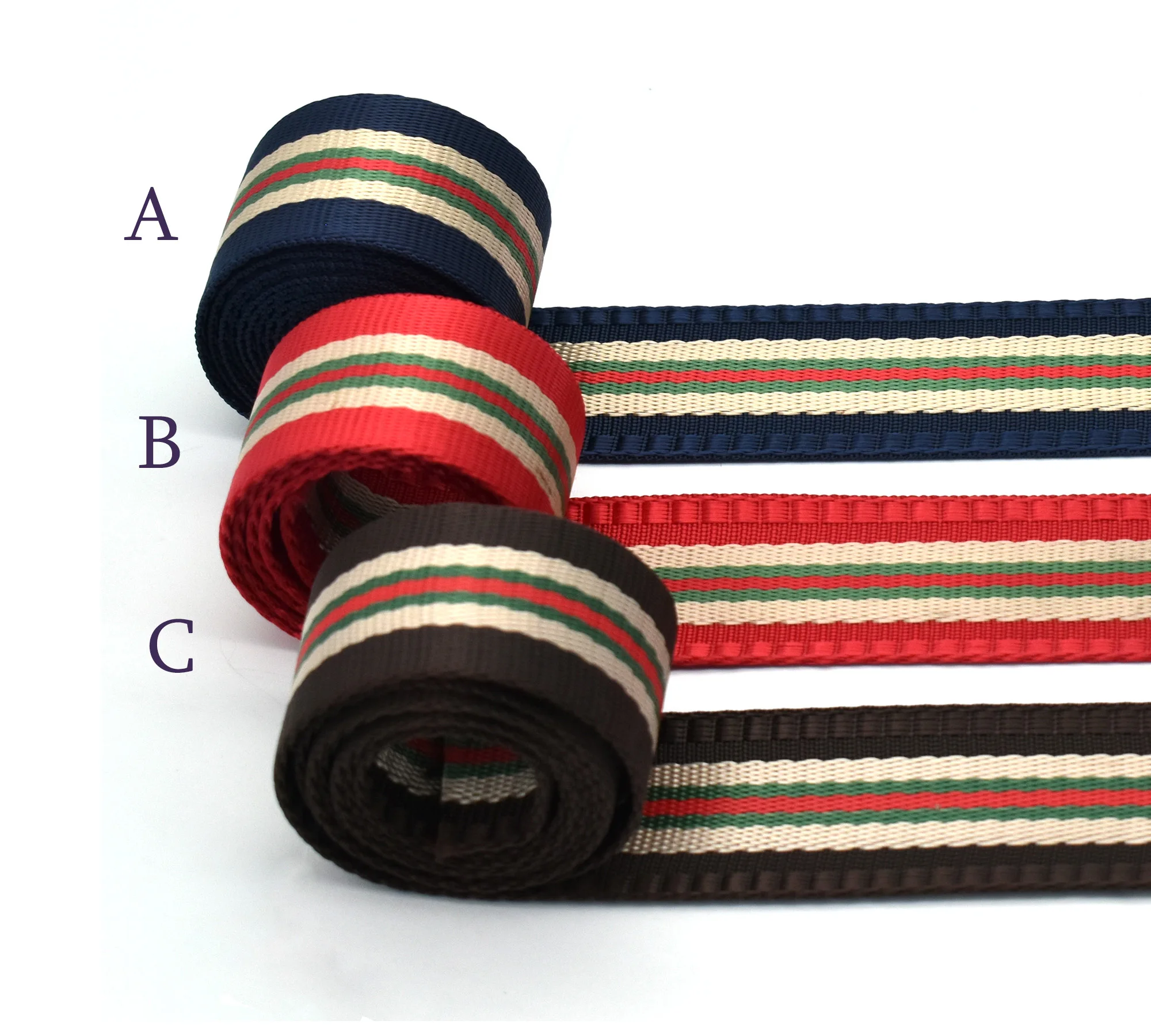 

1.5 Inch Heavy Duty Webbing Cotton Stripe Webbing Handbag Decorative Webbing Outdoor Backpack DIY Technology Accessories Home