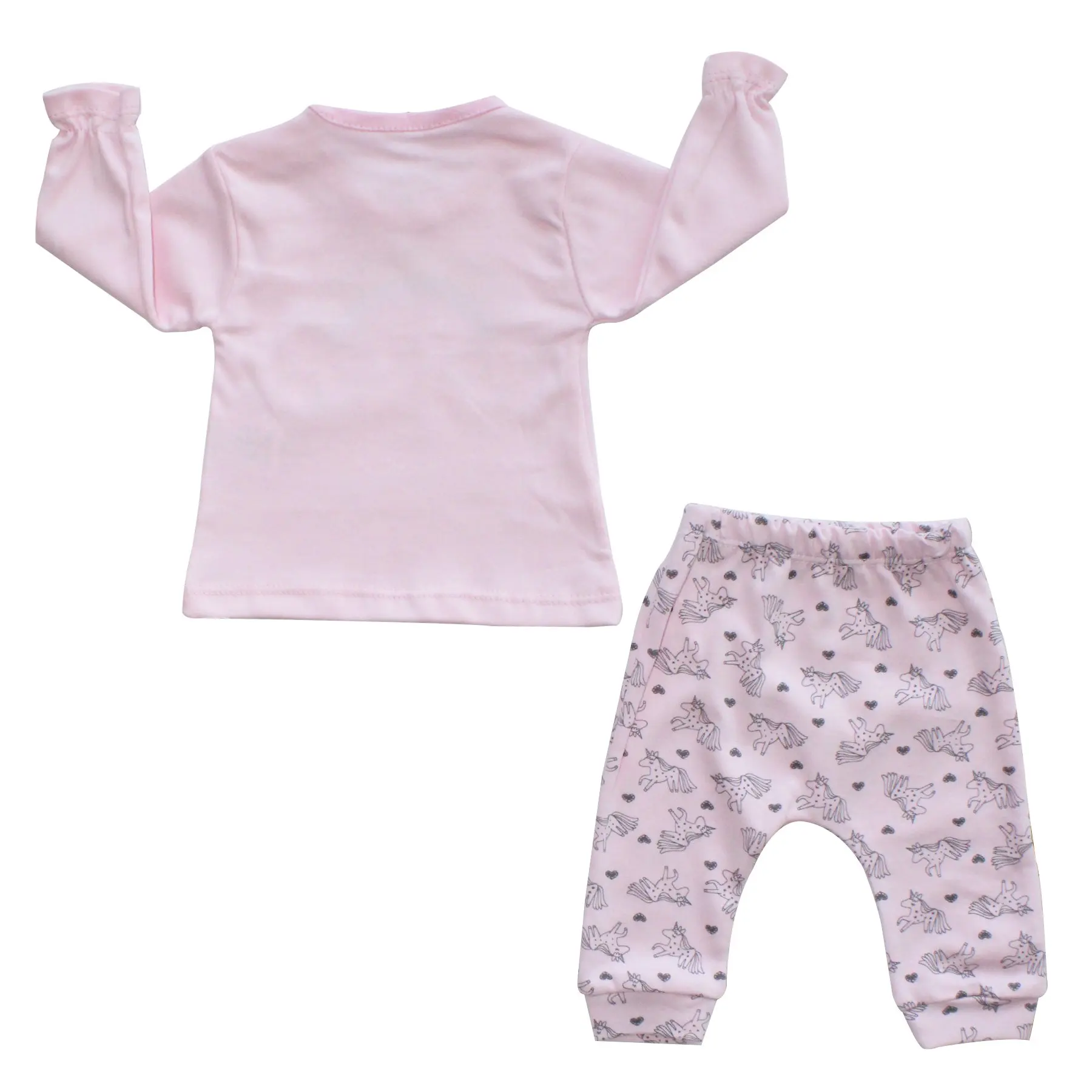 

Pink Rainbow Printed 2'li Girl Baby Suit