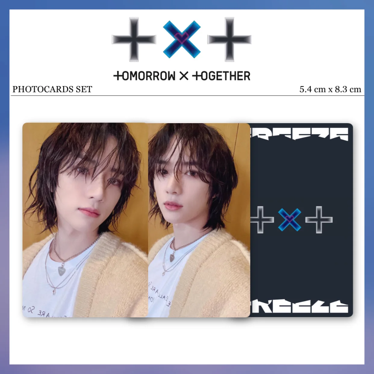 10 шт/комплект Карты Tomorrow x Together TXT FREEZE двусторонние для коллекции | Канцтовары