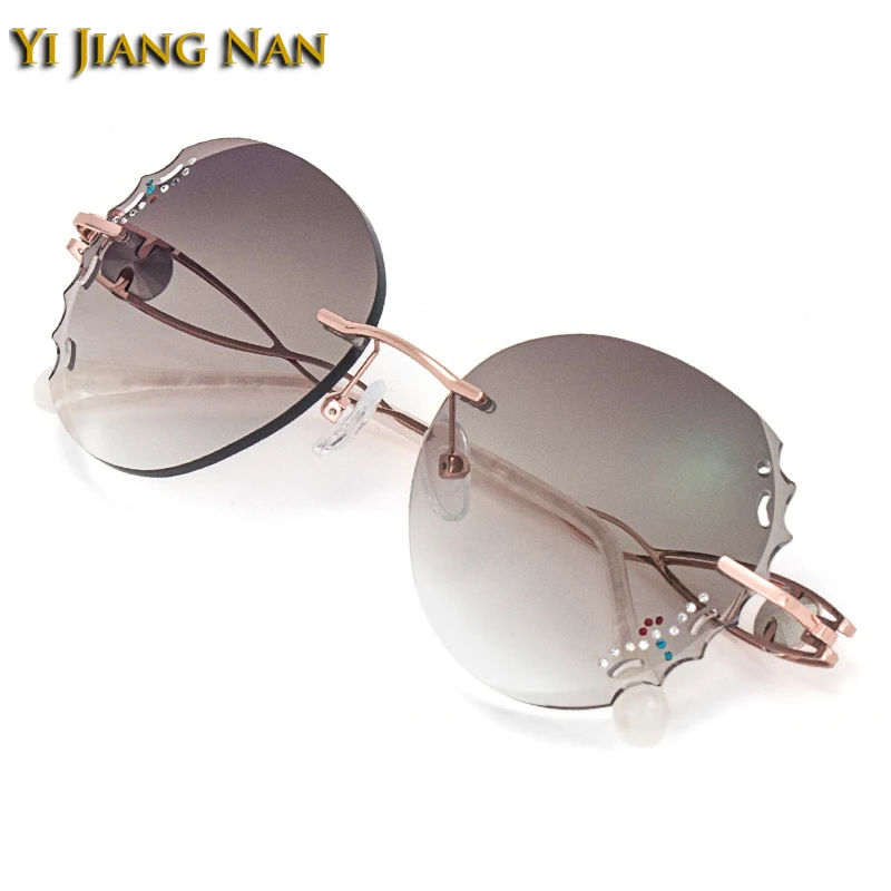 

Women Sunglasses Titanium Diamond Trimmed Rhinestones Optical Prescription Glasses Frame Eyeglasses Spectacle Eyewear for Female