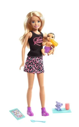 

Barbie Bebek Bakıcısı Skipper Bebek Serisi Sarı Saçlı Barbie ve Minik Bebeği Yeni Sezon (Sürpriz Hediyeli)