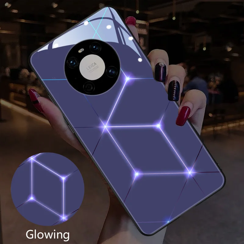 

Чехол со светодиодной вспышкой для Honor 8X 9X Y9s, чехол для Honor 20 30 40 50 lite 60 Pro Magic 3 Pro, чехол