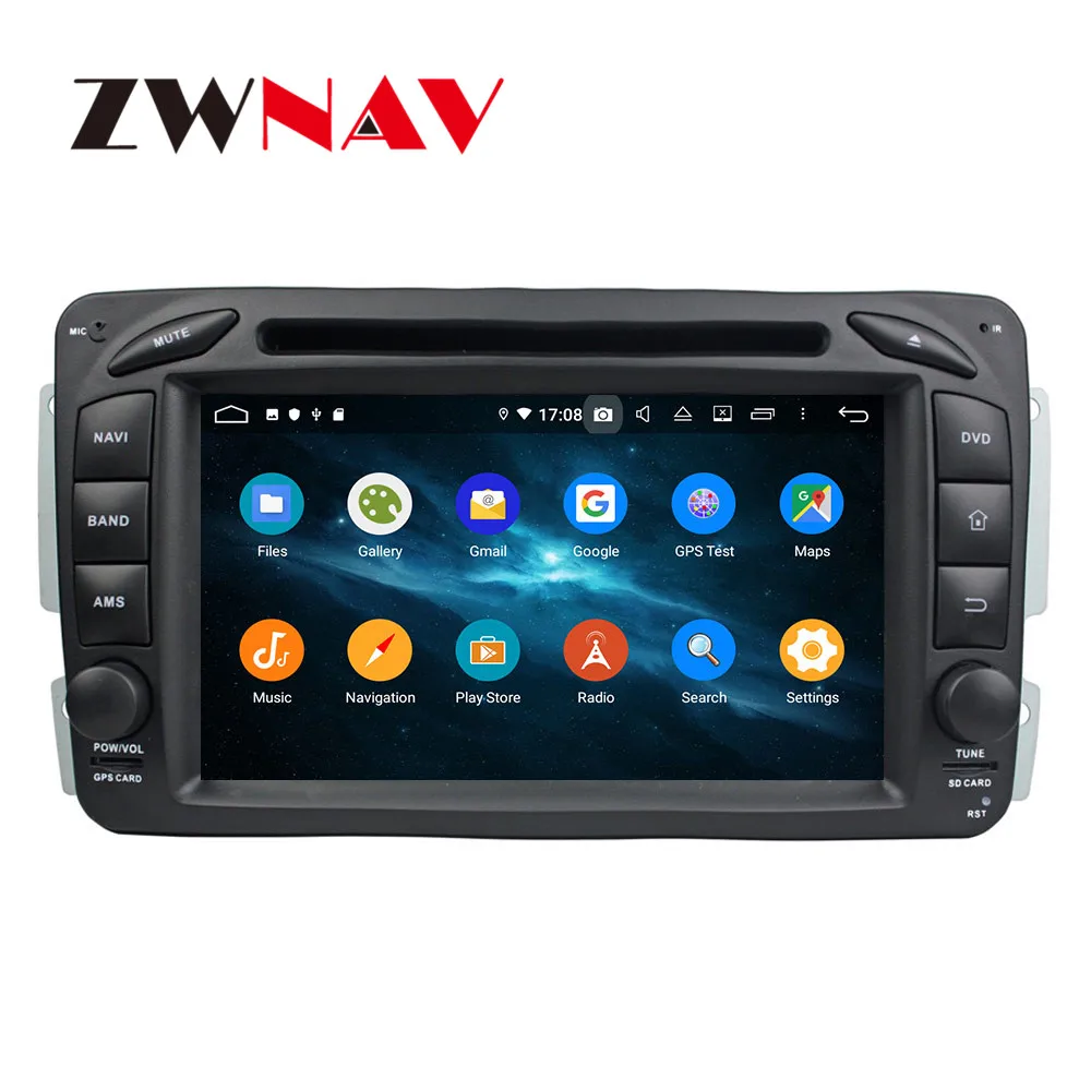 Автомобильный DVD плеер Android 9 4 + 64 ГБ DSP IPS GPS навигация для BENZ ML CLASS W164 2005 головное