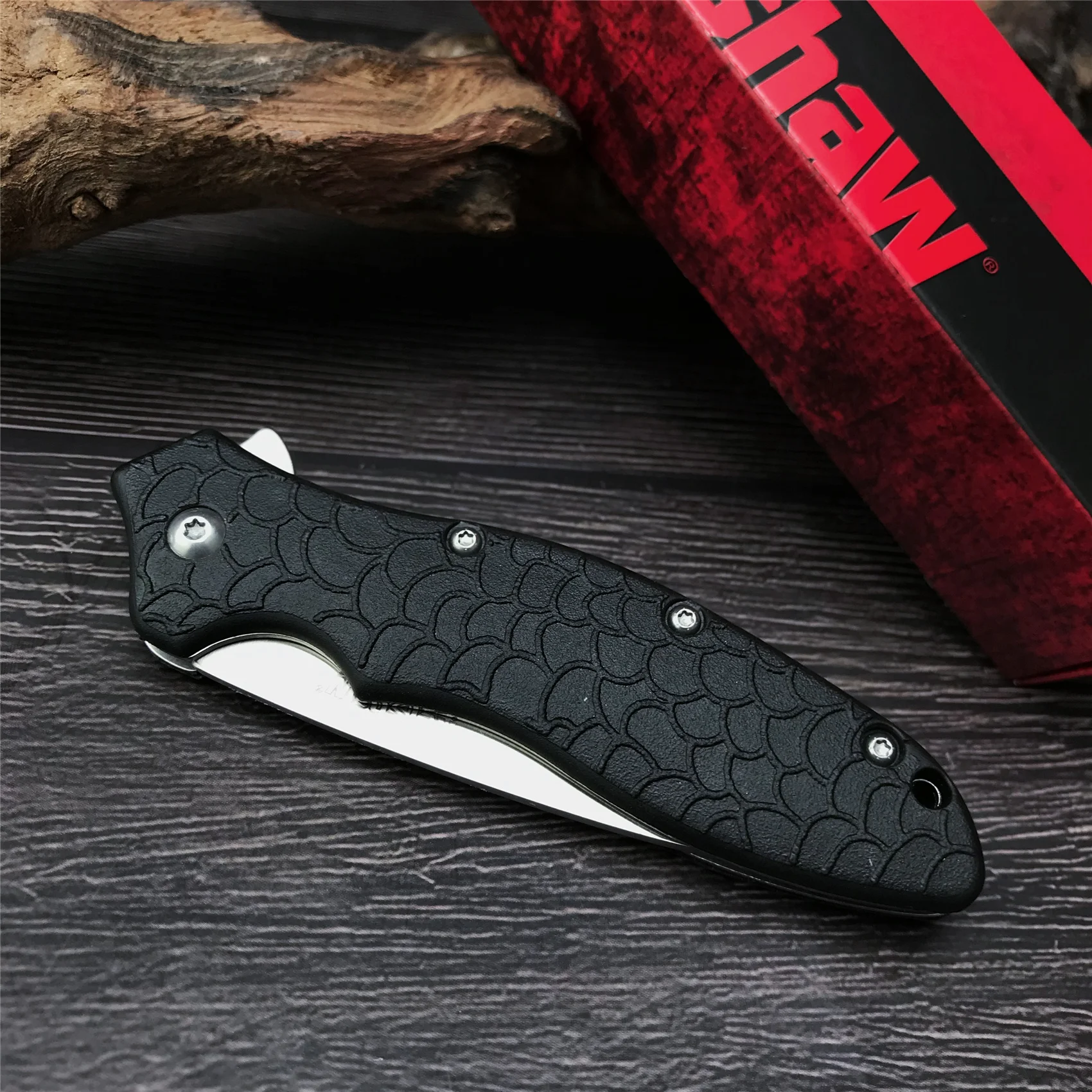 

KERSHAW 1830 Folding Knife Quality 8Cr13Mov Blade Non-slip Nylon Handle Paring Fruit Knife Utility Outdoor Camping EDC Tool