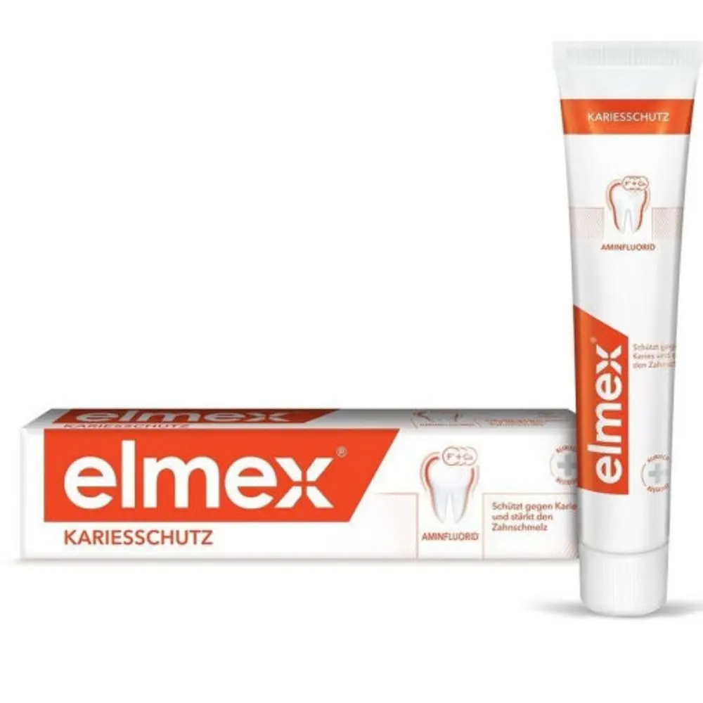 Зубная паста Elmex Защита от кариеса 75 мл/ зубная с фтором | Красота и здоровье