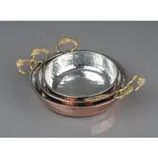 Традиционная турецкая медная сковородка для омлета Sahan сковорода с латунными