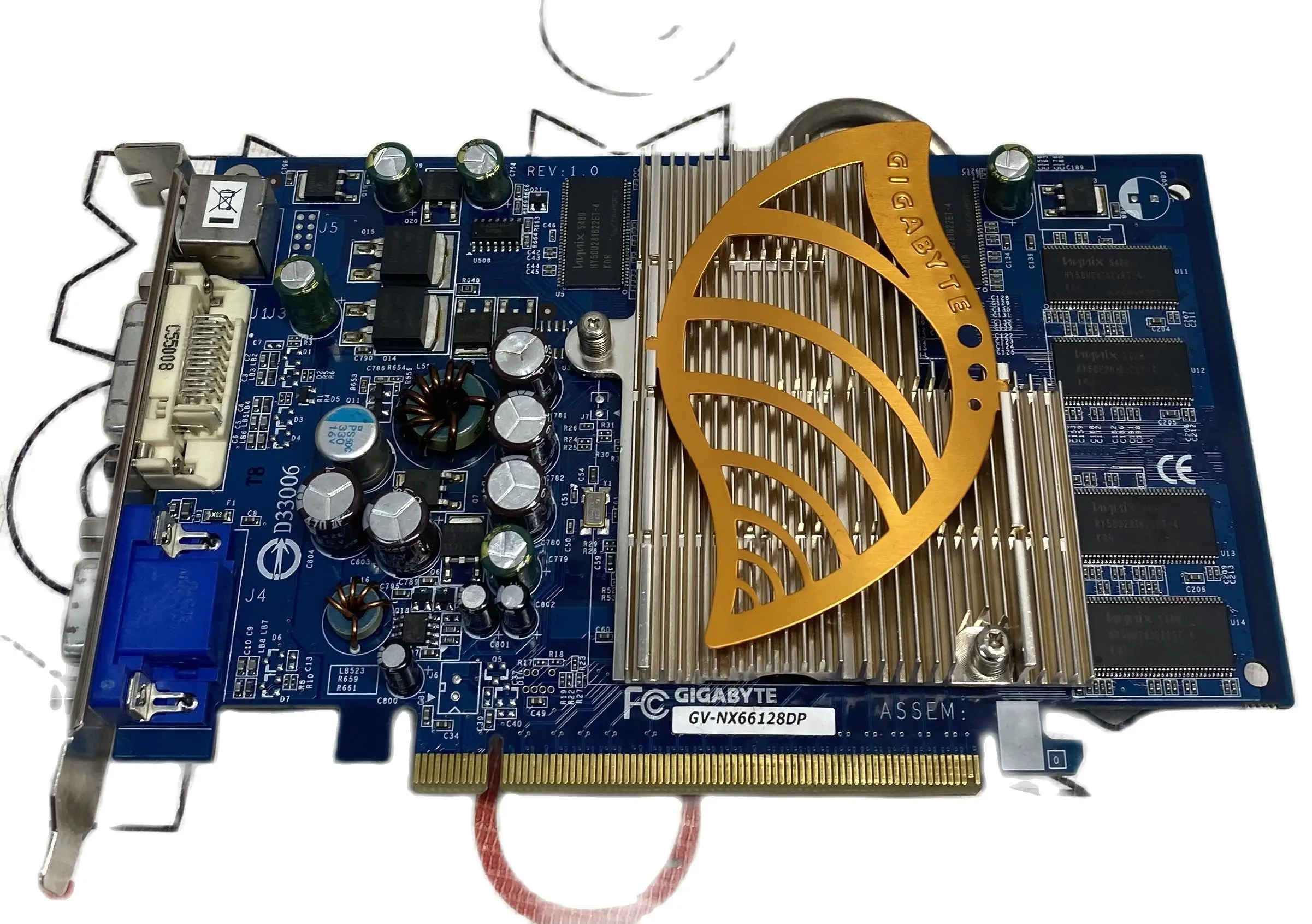 Видеокарта GIGABYTE GeForce 6600 gv-nx66128dp 128mb PCI-E