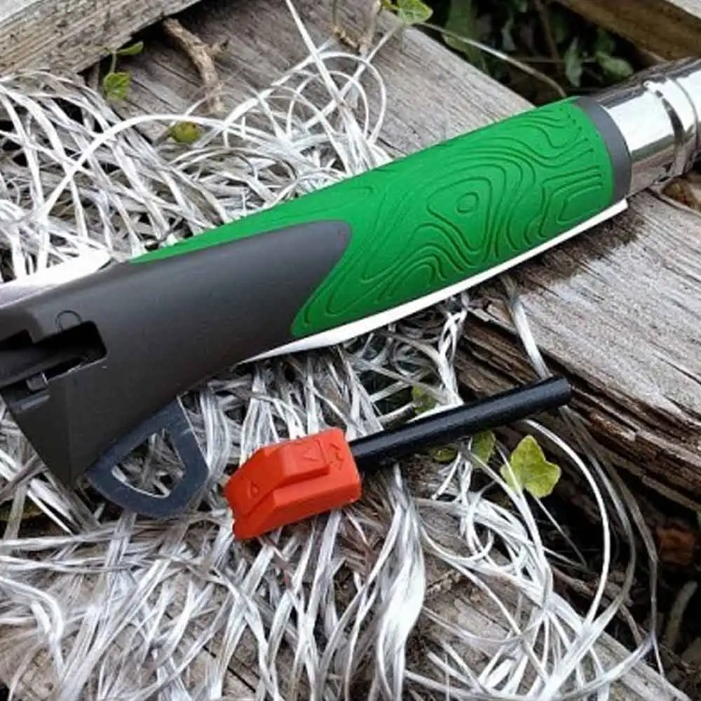 

Opinel Inox Explore Terre No 12 Stainless Steel Pocket Knife (Green) Camping Hiking Trekking Outdoor Hunting Whittling Knife