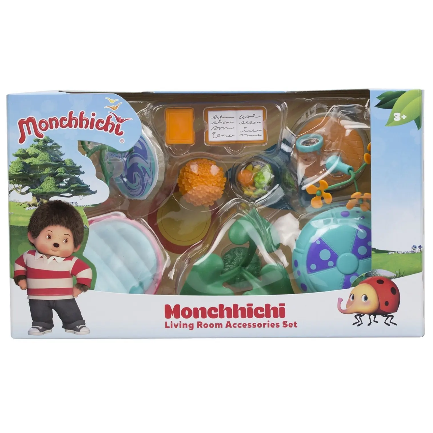 Набор аксессуаров для гостиной комнаты Monchhichi (с зеленым ковром) |