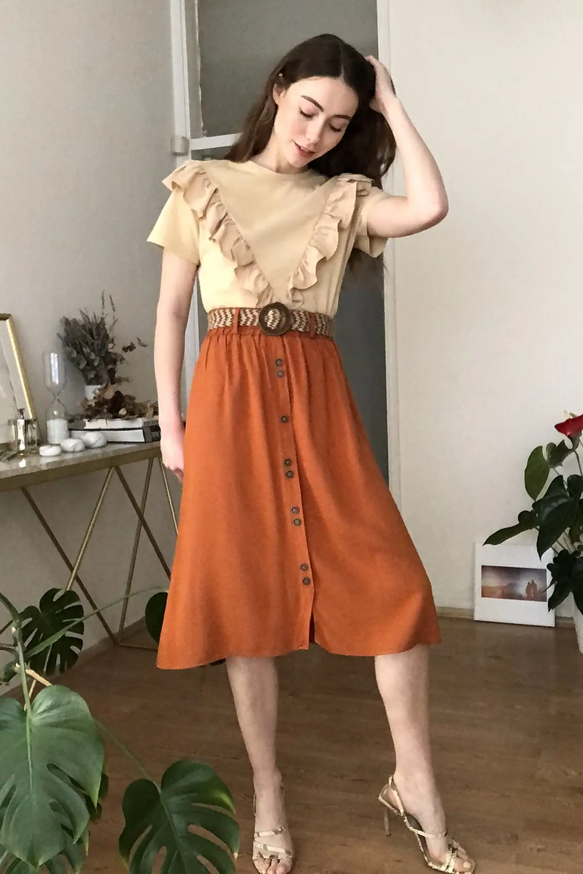 

Trendyol Belt Detail Skirt TWOSS20ET0615